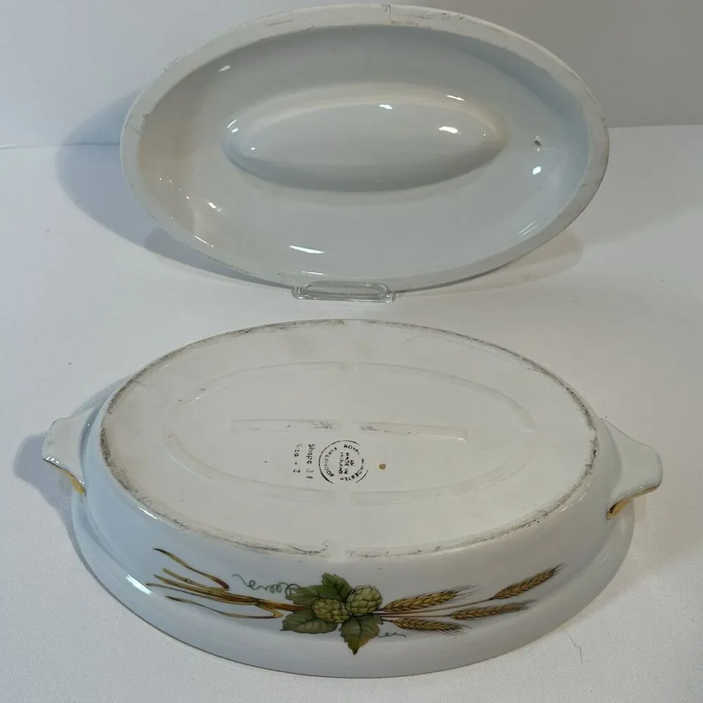 Royal Worcester Evesham Gold 5 Piece Casserole Baking Serving Set -Disc -England